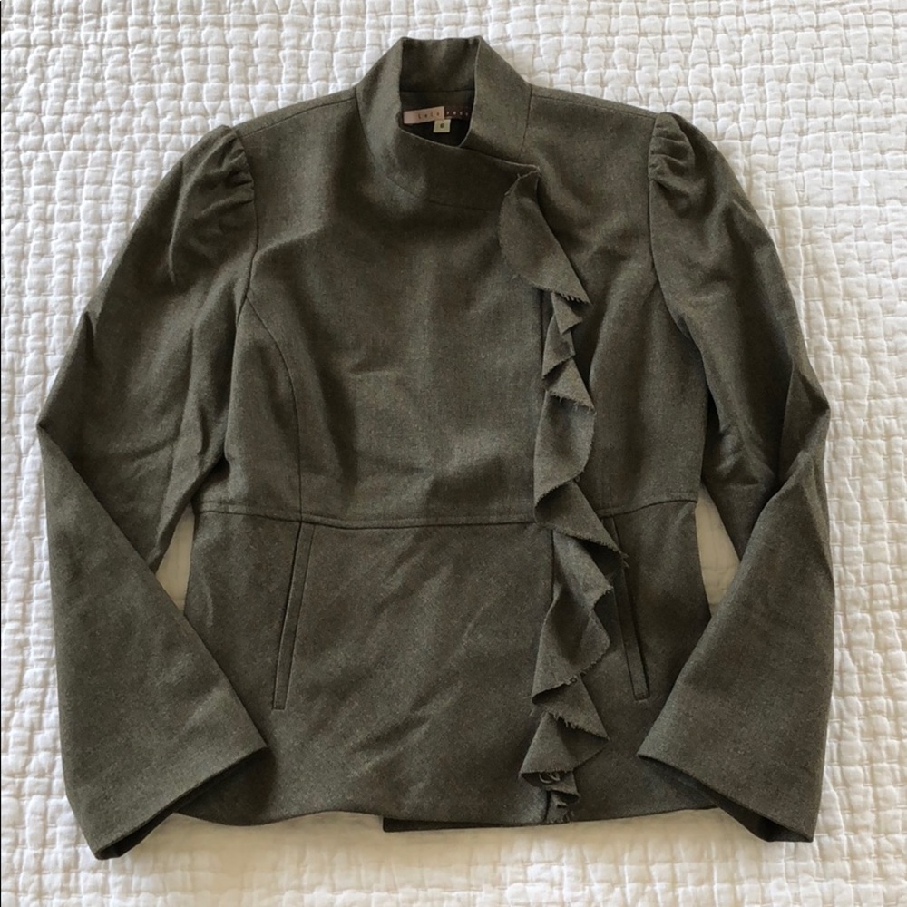 Lela Rose hunter green jacket